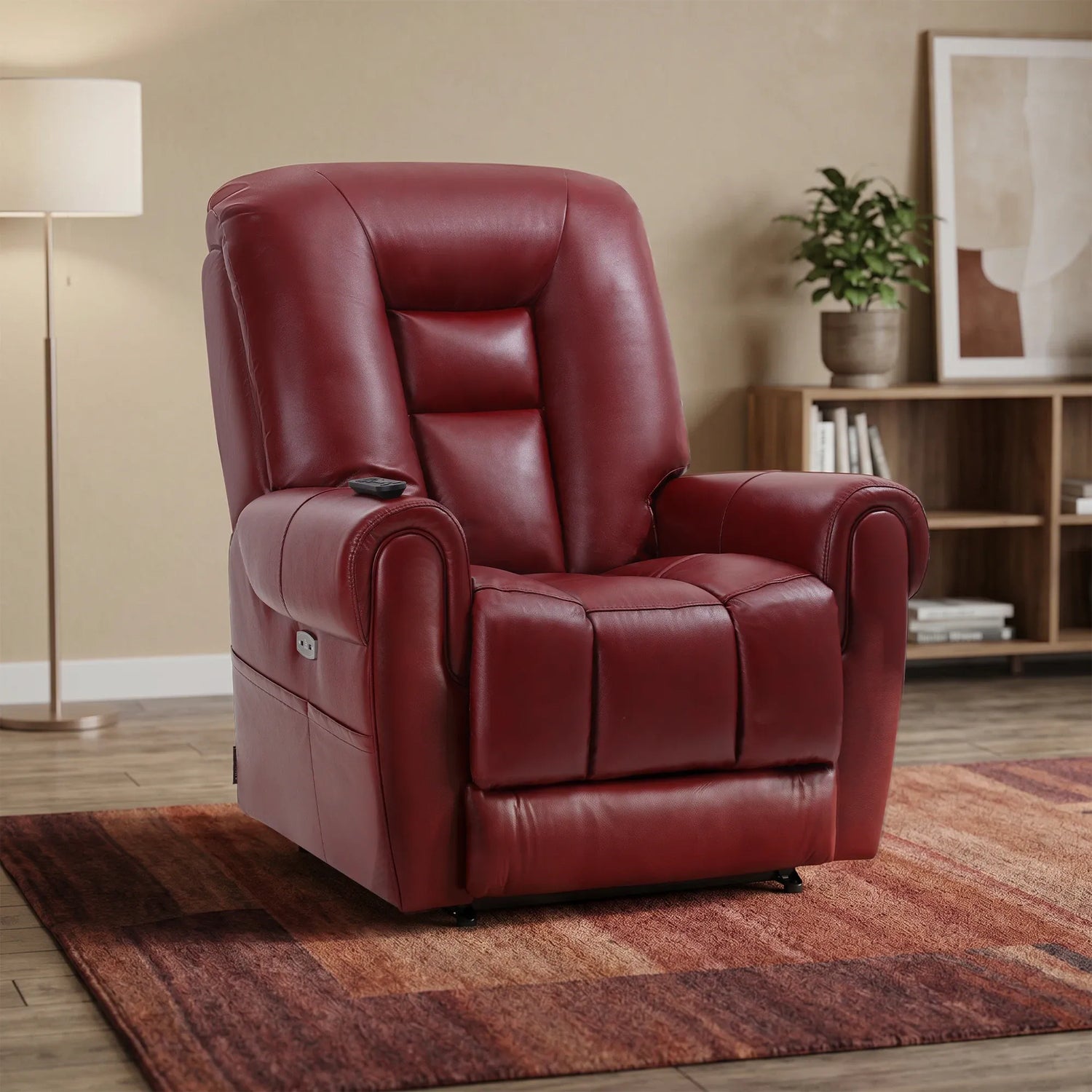 Four Motor Lift Recliner with Adjustable Lumbar & Extended Footrest - SLRY011062