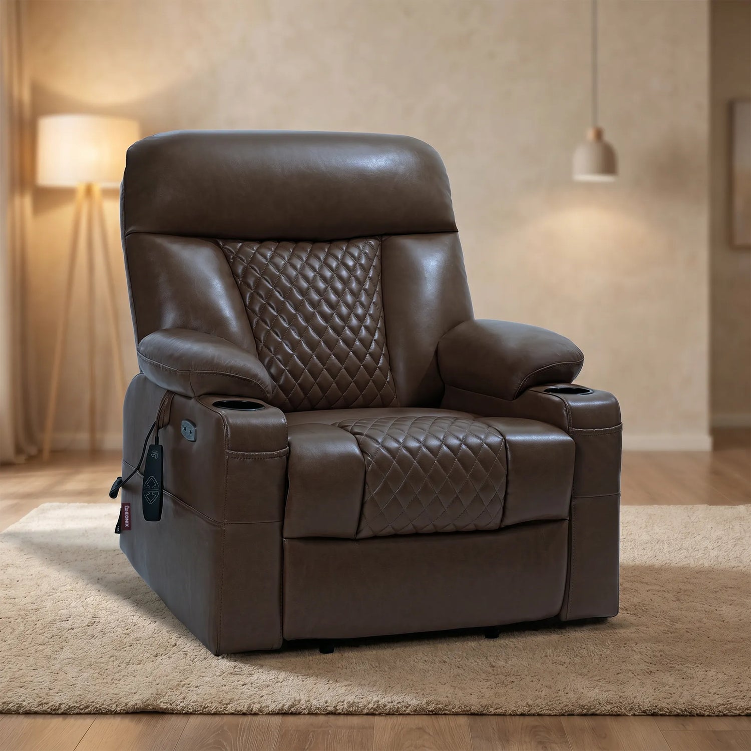 Petite Power Lift Recliner with Massage & Cup Holder - SLRY019020