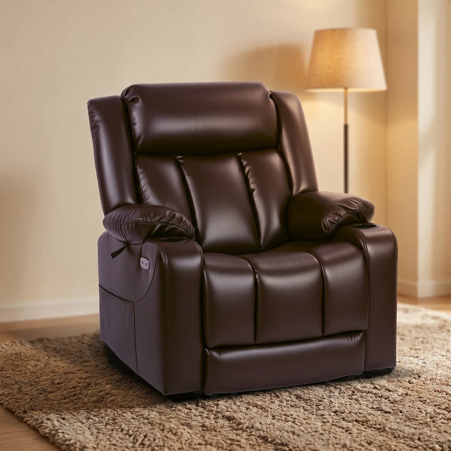 Dual Motor Lift Recliner with 175° Flat Sleep & 400Lbs Weight Capacity - SLRY006063