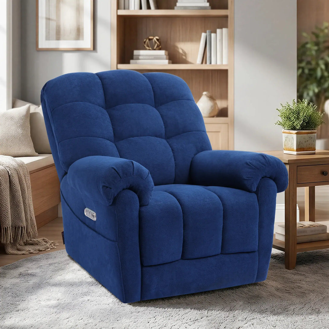 Dual Motor Rocker Recliner with Heat Massage & USB Charging - SXXY001012