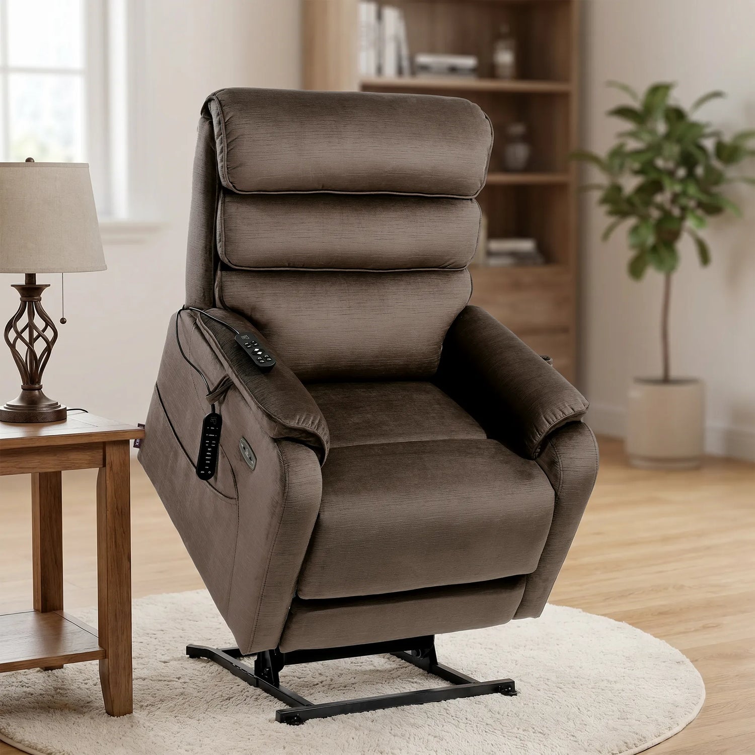 Big & Tall Dual Motor Zero Gravity Lay Flat Power Lift Chair with Extended Footrest - SLRY022063