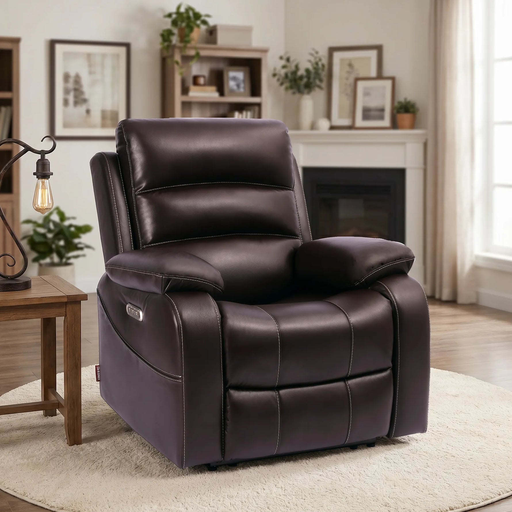 Real Dual Motor Zero Clearance Wall Hugger Power Recliner for Small Spaces - SXXY003992