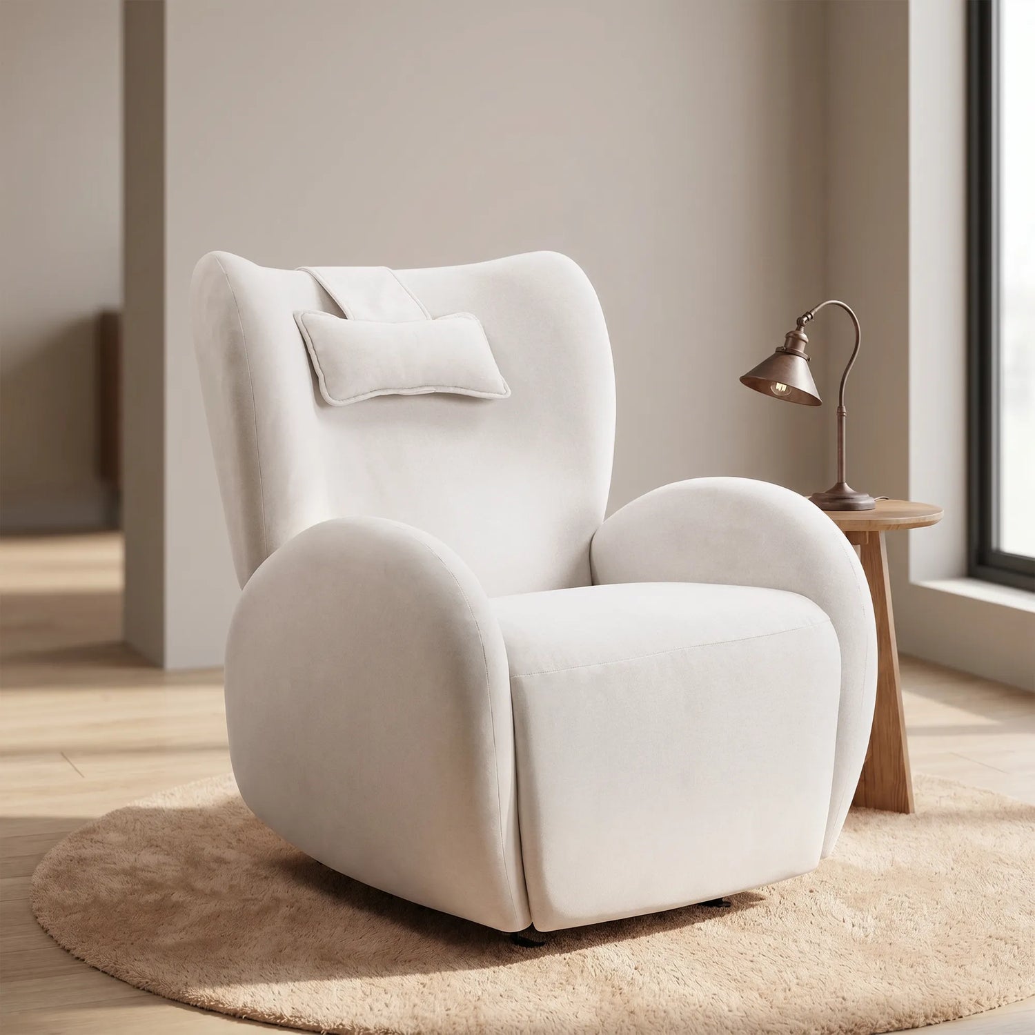 Dual Motor Power Glider Recliner with Adjustable Headrest - SXXY010041