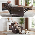 Eonix home Dual Motor Lift Recliner with Lay Flat Sleep and 8-Point Vibration Massage - SLRY005061